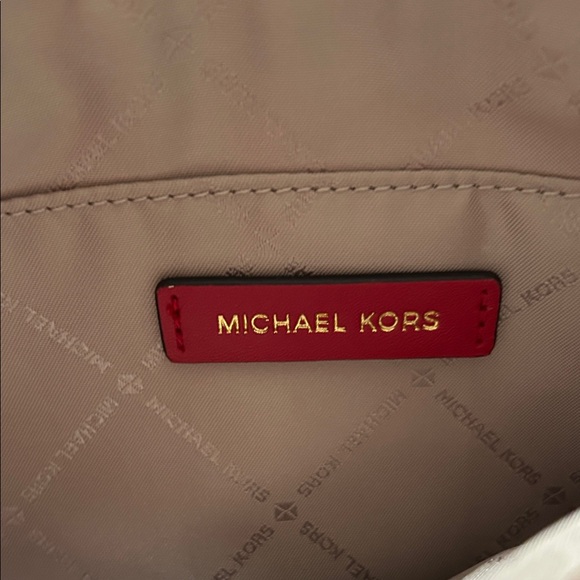 NWOT Michael Kors red monogram Crossbody Bag - Picture 5 of 6